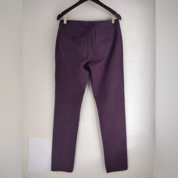 Bonobos Maroon COTTON Blend Slim Stretch Original Chino Pants - Picture 4 of 5